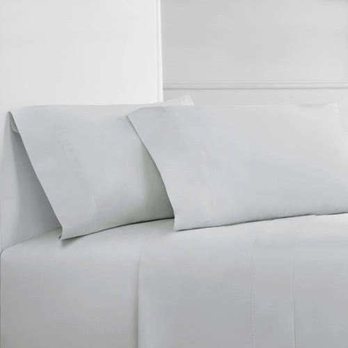 400 Thread Count Wrinkle Free Cotton Sheet Set — White